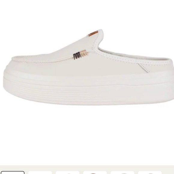 Hey Dude Shoes - White Hey Dude Slip-On Platform Sneakers